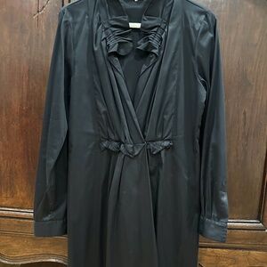 NWOT Elie Tahari Black Wrap Dress Long Sleeve - Women size 10